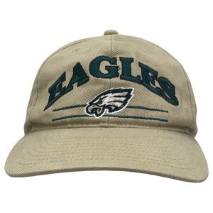 Vintage NFL Philadelphia Eagles Football Castrol Motor Oil Velcro Strapback Cap